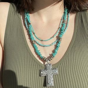 Multi layer beaded necklace